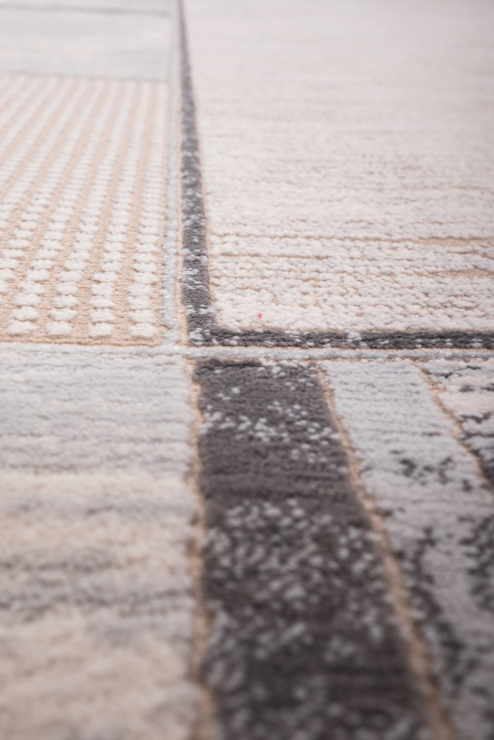 ΧΑΛΙ VELVET MODERN 9249/Beige White ΔΙΑΔΡΟΜΟΣ 0,80εκ - Image 4